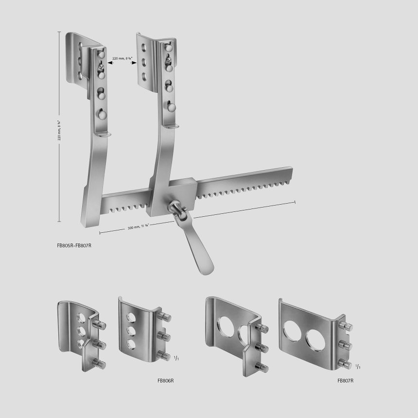 Hospital Rib Spreader FINOCHIETTO-BURFORD Rib Spreader, Complete – Guangzhou Brenner Import ...